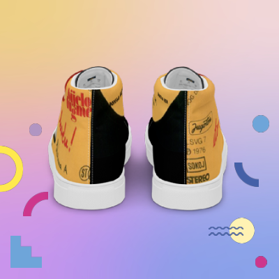 BJIELO DUGME inspiration Unisex high top canvas shoes