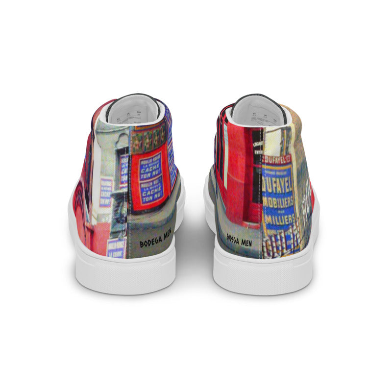 WOLRD CITIES LINE PARIS Women’s high top canvas shoes