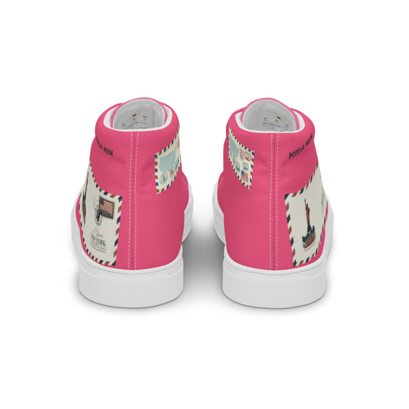 FREE INSPIRATION NYC ROSE Women’s high top canvas shoes