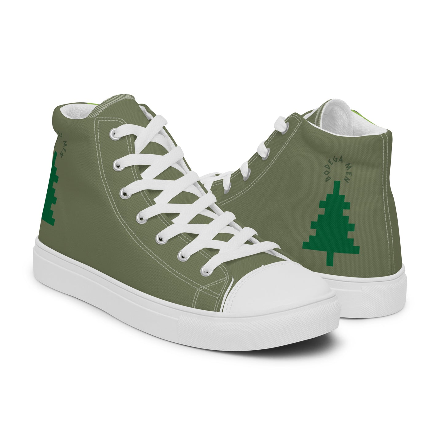 Line Nature Men’s high top canvas shoes