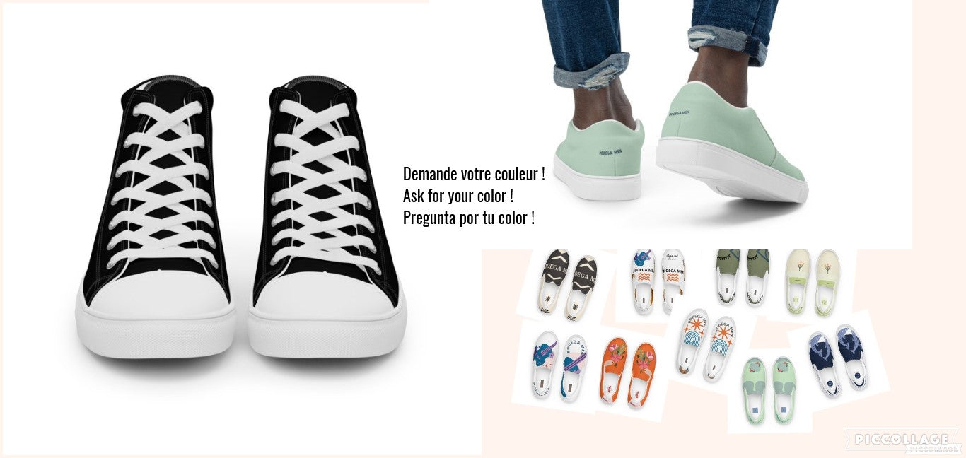 CLASSIC LINE Men’s slip-on canvas shoes