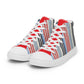 INSPIRATION RAYURES EN RED Women’s high top canvas shoes