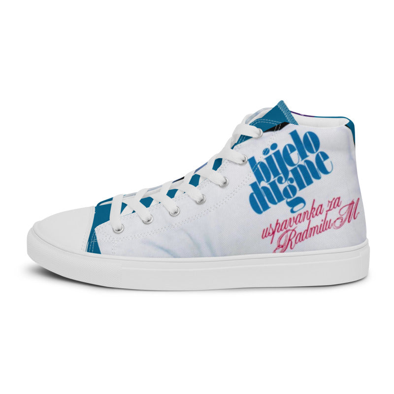 BJIELO DUGME INSPIRATION Unisex high top canvas shoes