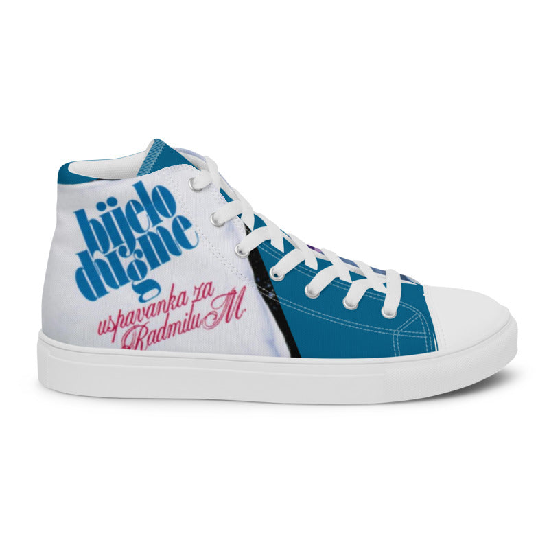 BJIELO DUGME INSPIRATION Unisex high top canvas shoes