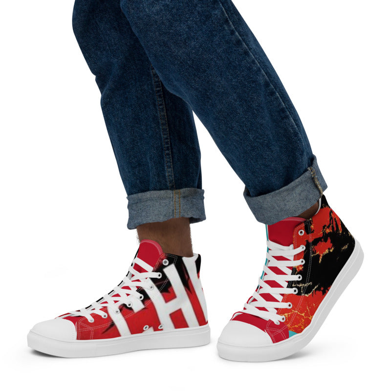 HISTORY LINE CHE 1 Men’s high top canvas shoes