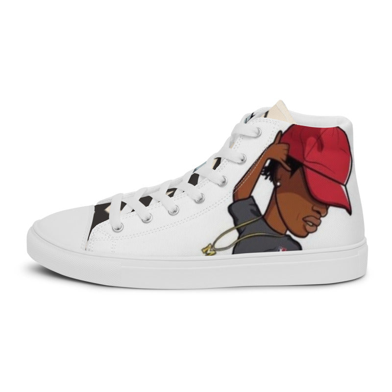 Urban Rap Line Men’s high top canvas shoes