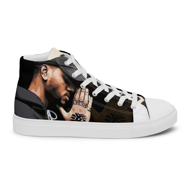 Urban Rap Line Men’s high top canvas shoes