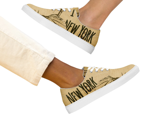 FREE INSPIRATION NYC Unisex  lace-up canvas shoes