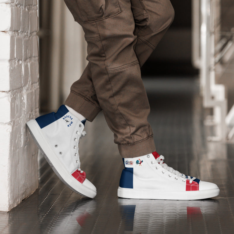 Line Country  FRANCE Men’s high top canvas shoes