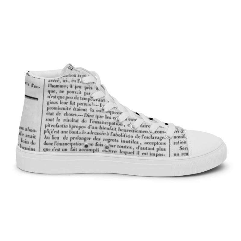 FREE LINE Men’s high top canvas shoes