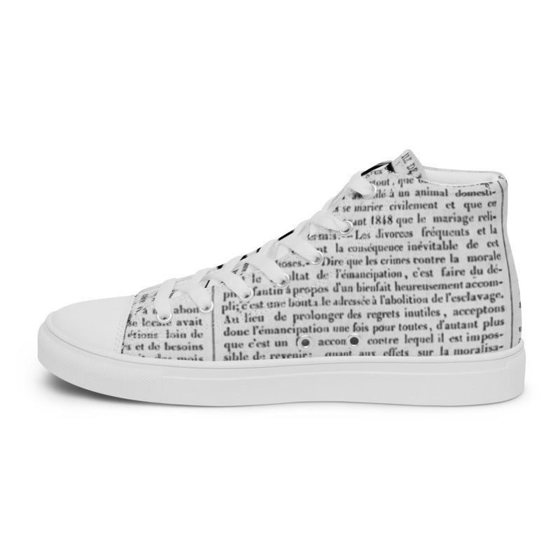 FREE LINE Men’s high top canvas shoes