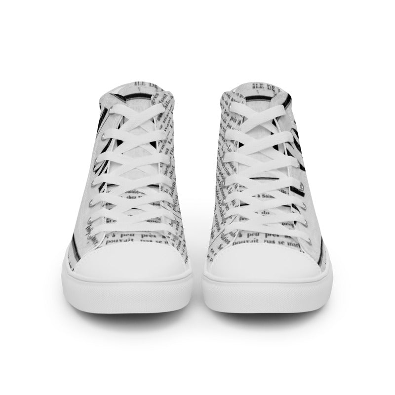 FREE LINE Men’s high top canvas shoes