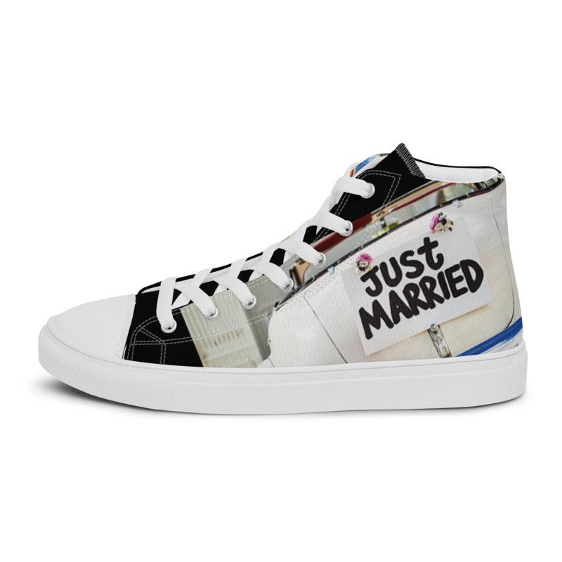 Line WEDDING Men’s high top canvas shoes