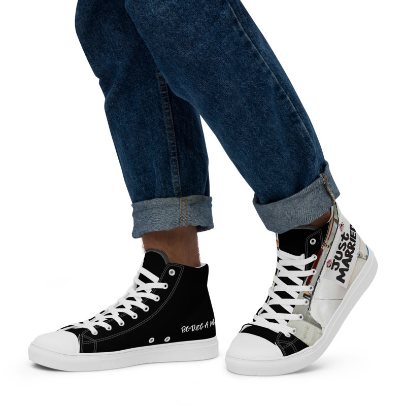 Line WEDDING Men’s high top canvas shoes