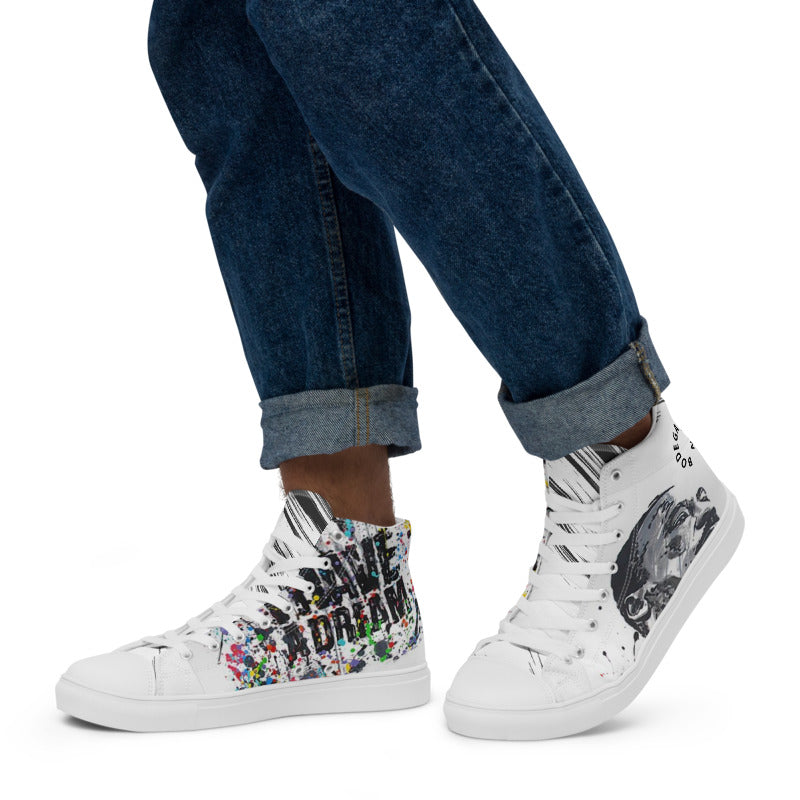 HISTORICAL LINE MLK Men’s high top canvas shoes