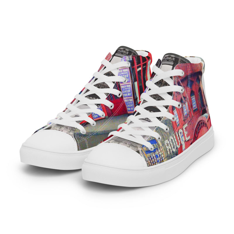 WOLRD CITIES LINE PARIS  Women’s high top canvas shoes