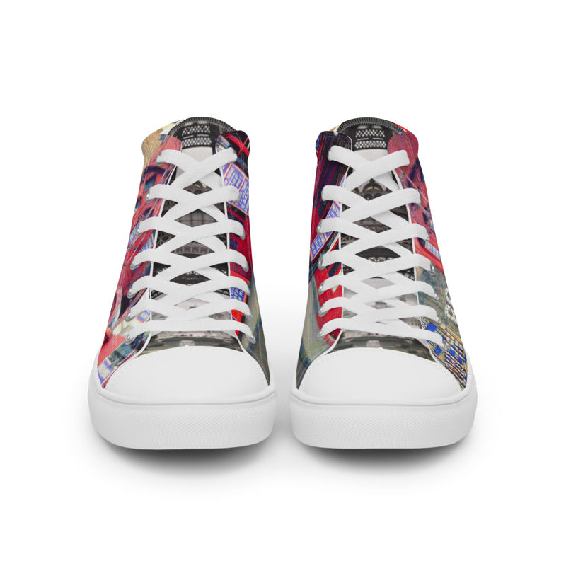 WOLRD CITIES LINE PARIS  Women’s high top canvas shoes