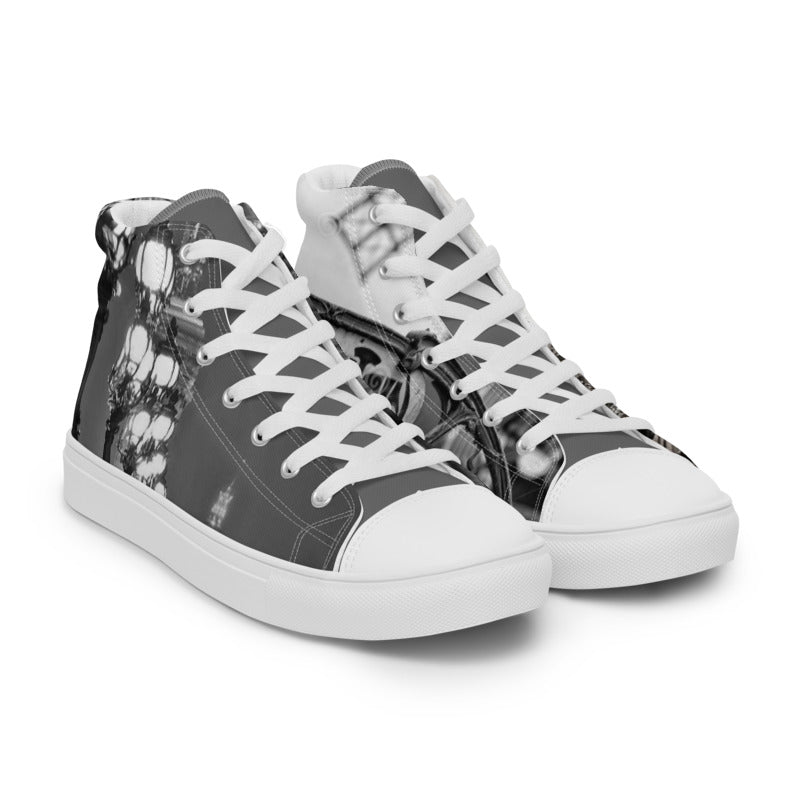 LINE OF WORLD CITIES PARIS Men’s high top canvas shoes