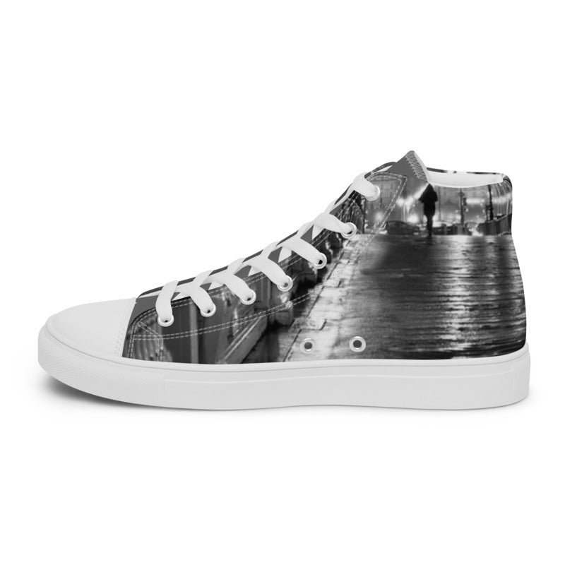 LINE OF WORLD CITIES PARIS Men’s high top canvas shoes