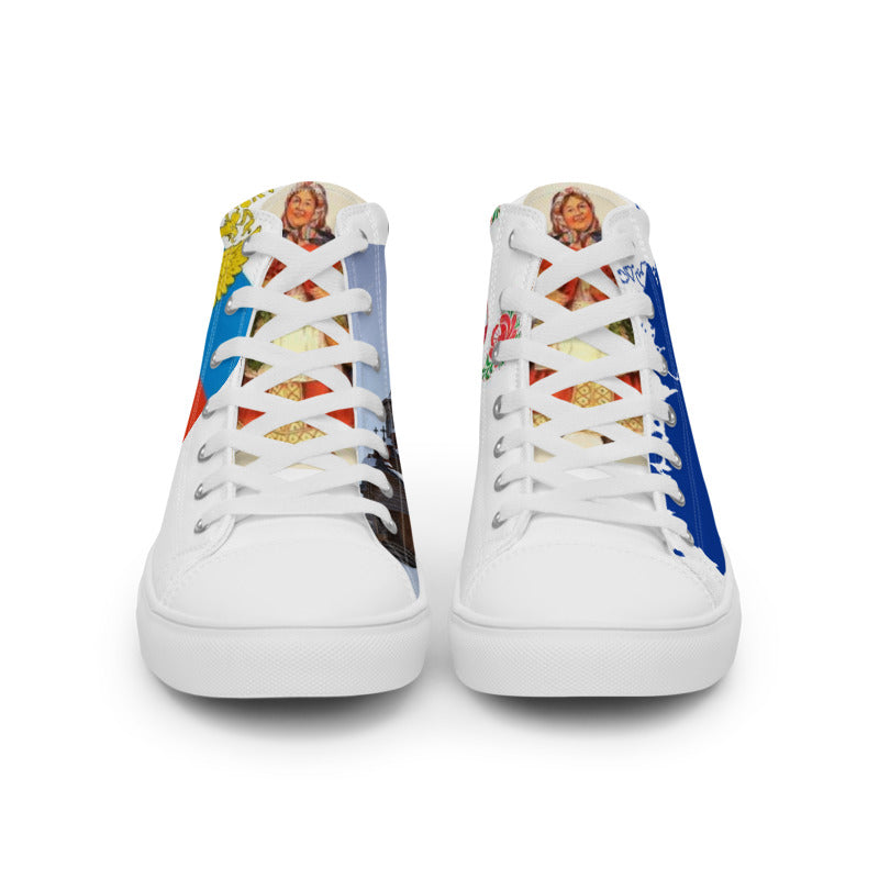 LINE COUNTRIES OF THE WORLD RUSSIA  Women’s high top canvas shoes