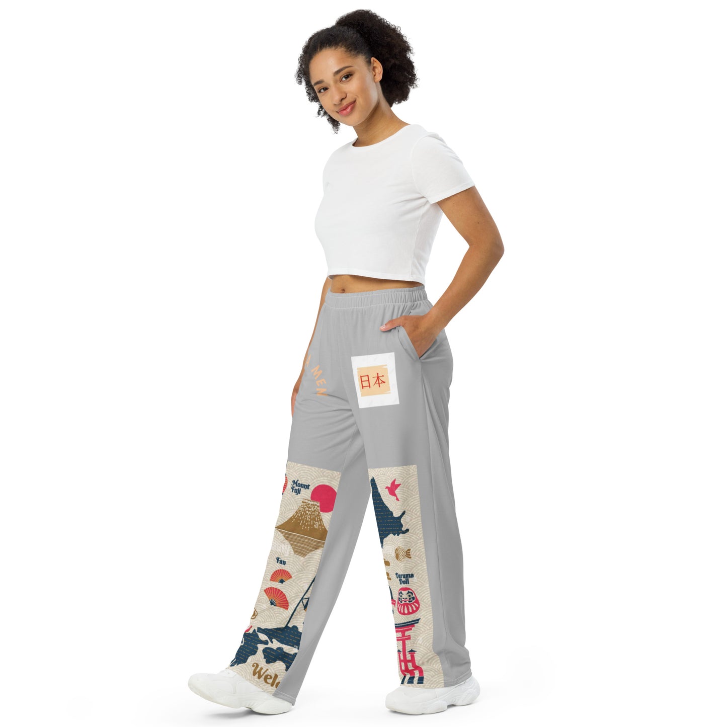 FREE INSPIRATION PANT JAPON  All-over print unisex wide-leg pants