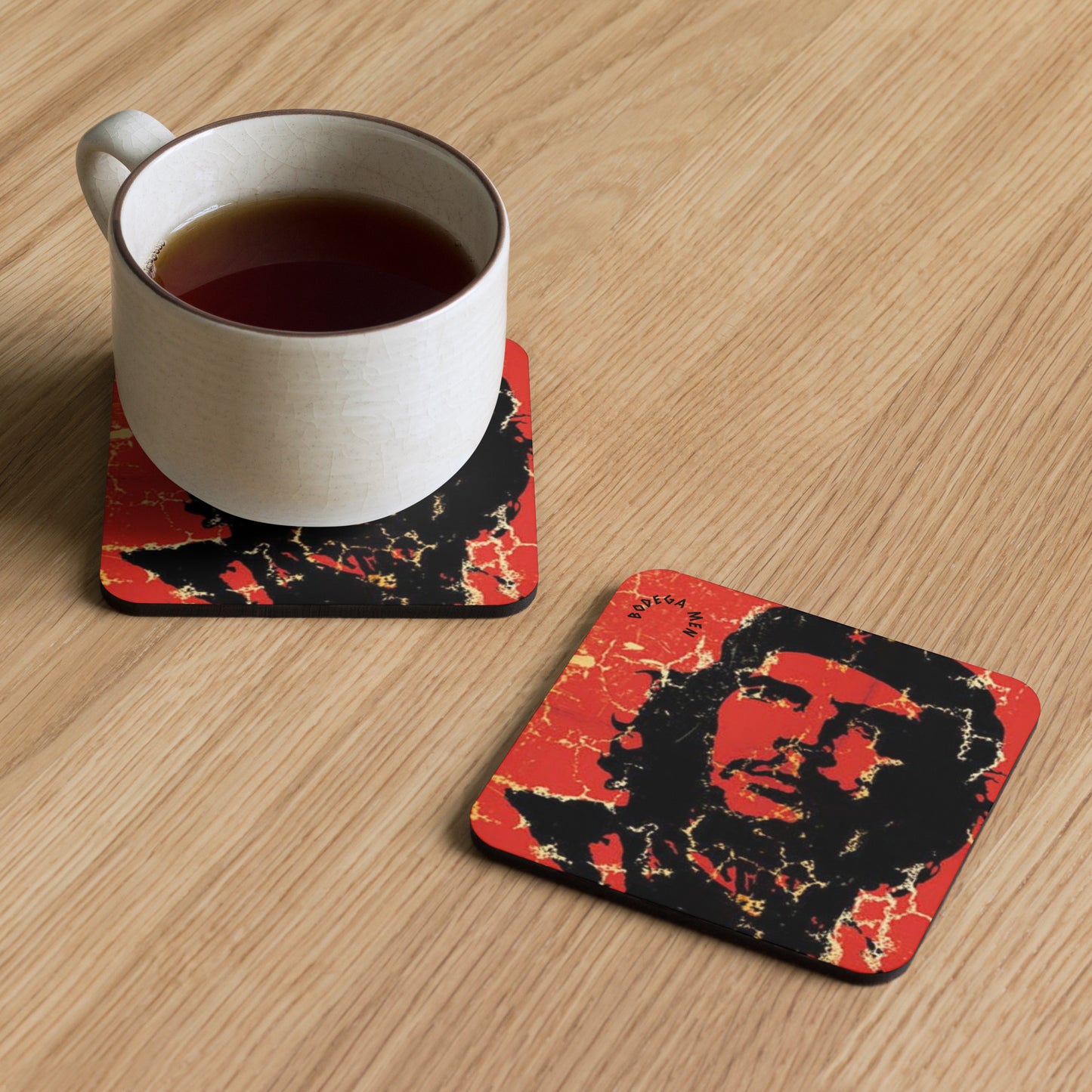 Cork-back coaster