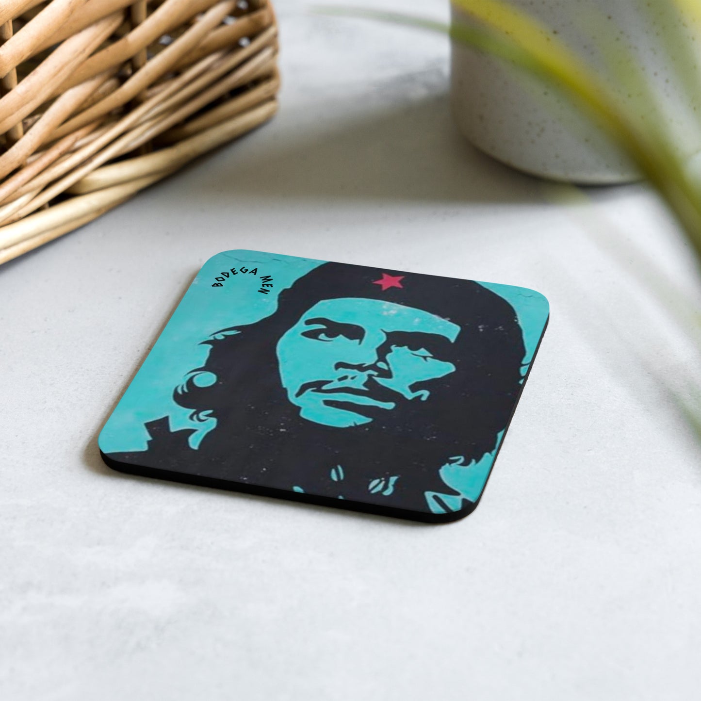 Cork-back coaster
