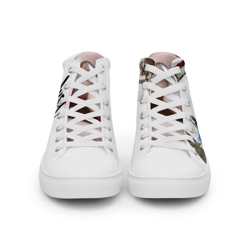 LINE WEDDING Women’s high top canvas shoes