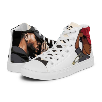 Urban Rap Line Men’s high top canvas shoes