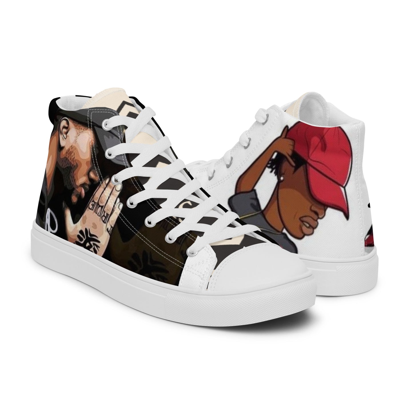 Urban Rap Line Men’s high top canvas shoes